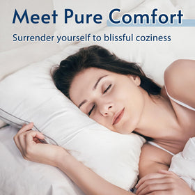 Viewstar pillow neck support—side view showing gusseted construction for proper alignment