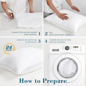 Viewstar pillows retain firmness with bounce-back for all positions.