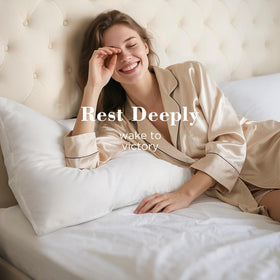 Viewstar soft and firm pillow options illustrating versatile comfort for sleep styles.