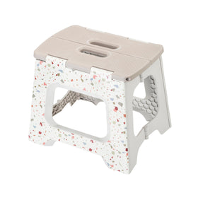Vigar compact folding step stool closed with sturdy handle for easy transport