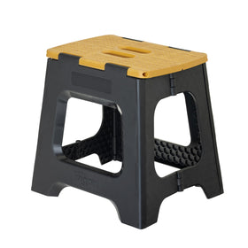 Vigar Compact Folding Step Stool with slim folded profile for space-saving storage.
