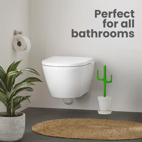 Vigar compact planter base stores the brush upright and minimizes drips.