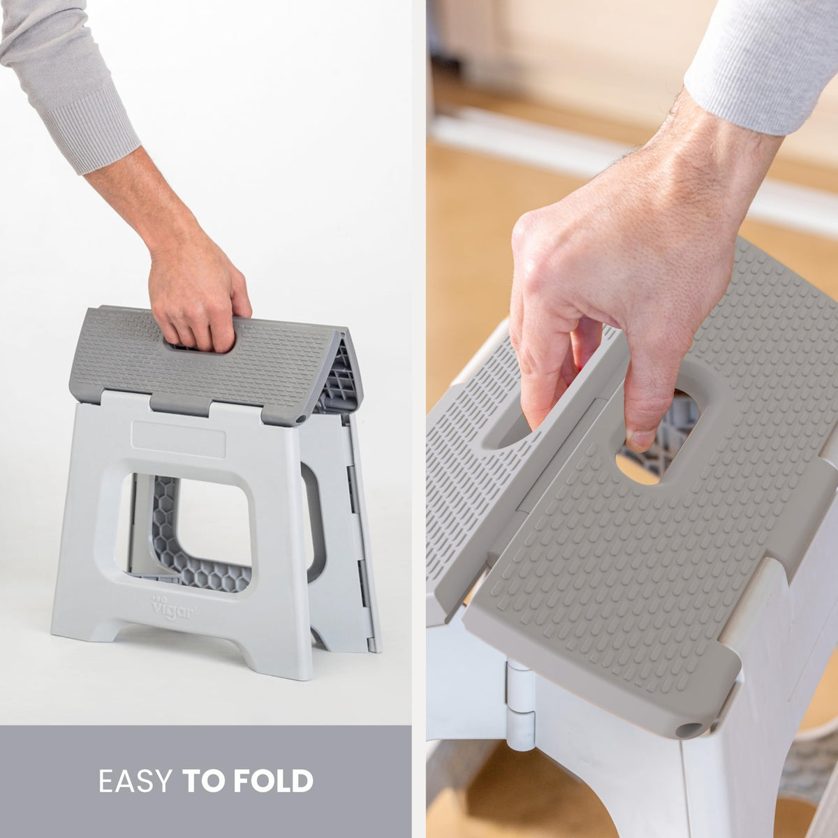 Vigar folding mechanism in action quick to deploy