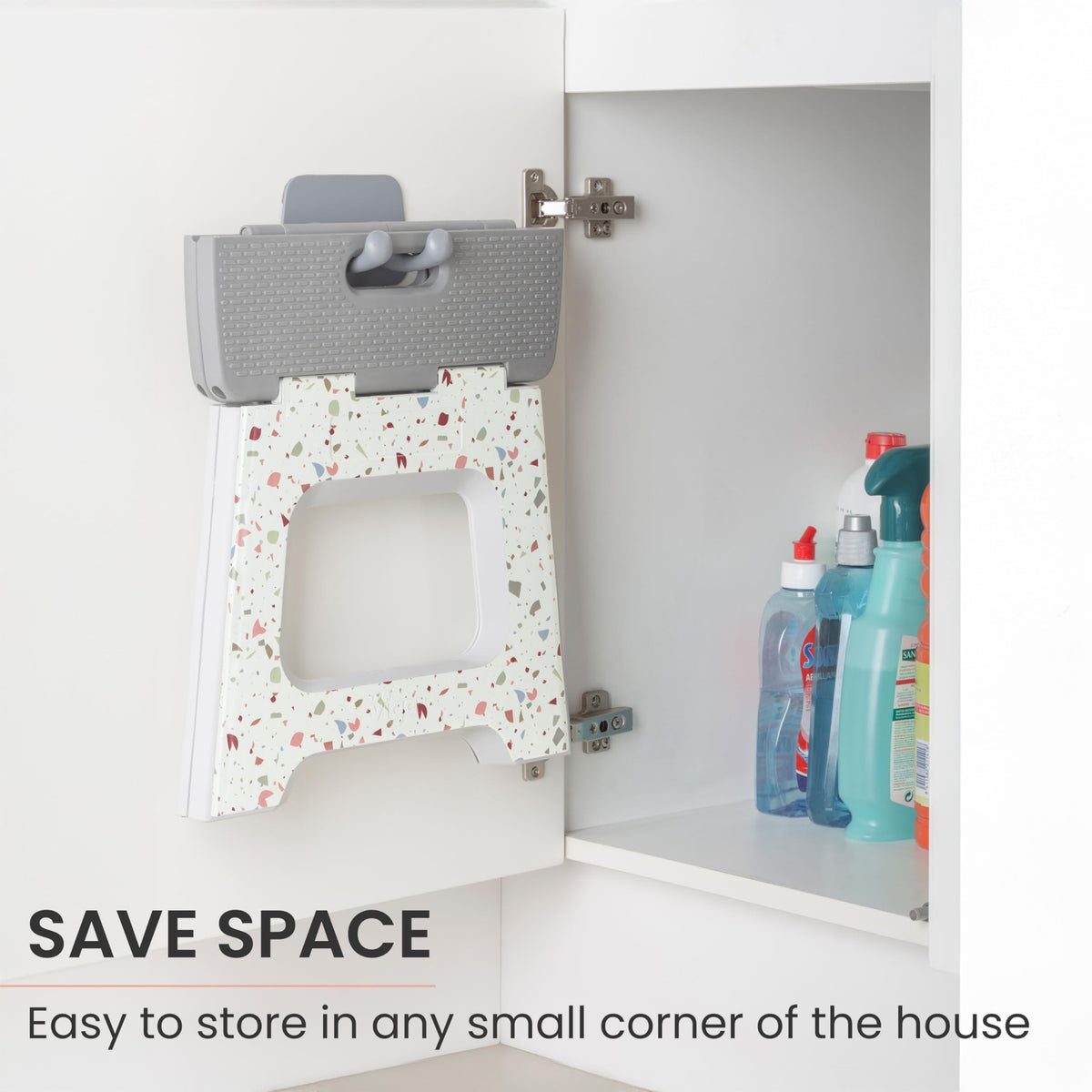 Vigar lightweight portable stool ideal for dorm rooms and small spaces