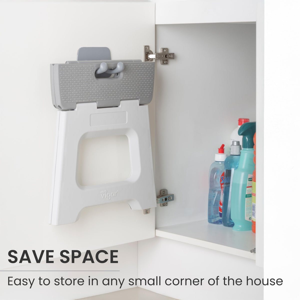 Vigar multi-purpose stool works in kitchen, shower, or bathroom