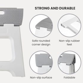 Vigar non-slip surface and rubber feet provide stable footing