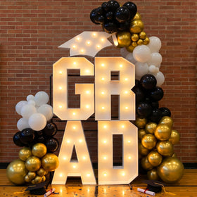 VIHOSE grad letters kit awaits assembly for memorable graduation photos.