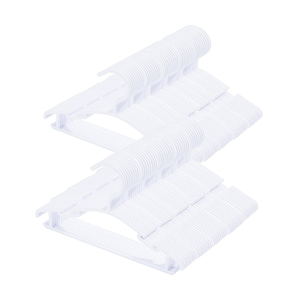 VIIBASE baby hangers front view showing 100-pack for nursery closets