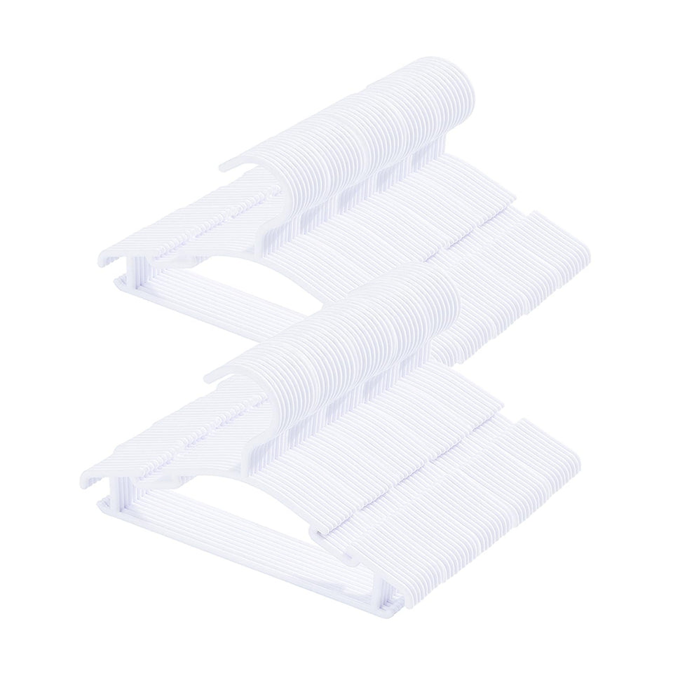 VIIBASE baby hangers front view showing 100-pack for nursery closets