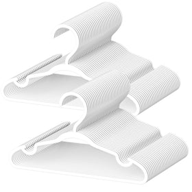 VIIBASE baby hangers show 12.83-inch size for newborn to 8T outfits.