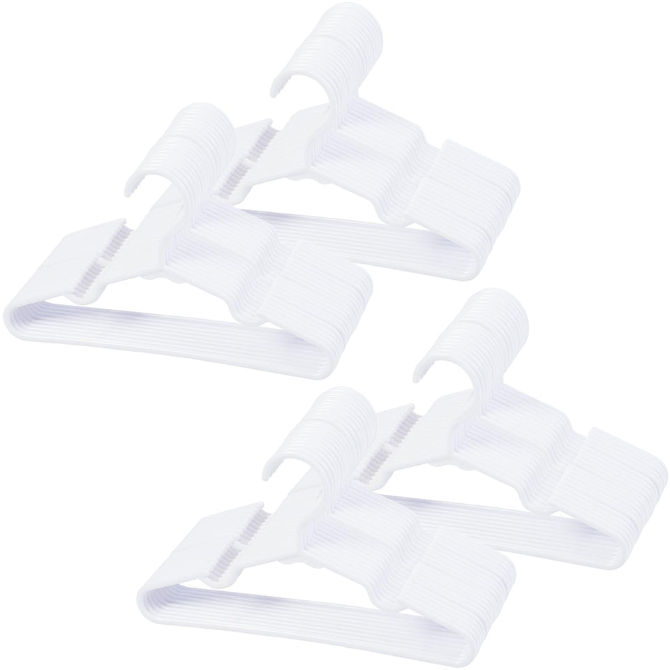 VIIBASE baby hanger with non-slip shoulder groove keeps infant clothes secure.