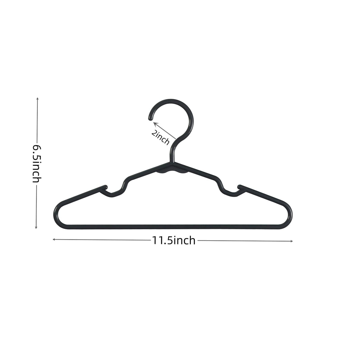 Non-slip shoulder grooves prevent strap slipping on VIIBASE hangers.