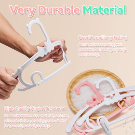 VIIBASE sturdy plastic hangers endure daily use and washing.