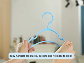 VIIBASE ultra-thin space-saving hangers maximize nursery closet space