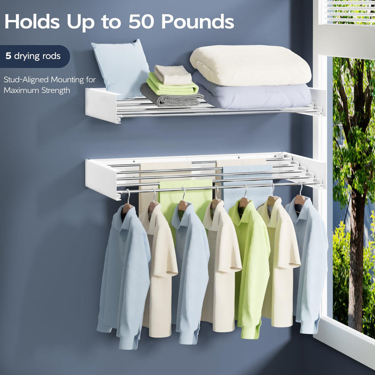 Vikaqi rack close-up on premium stainless steel rods for strength and durability