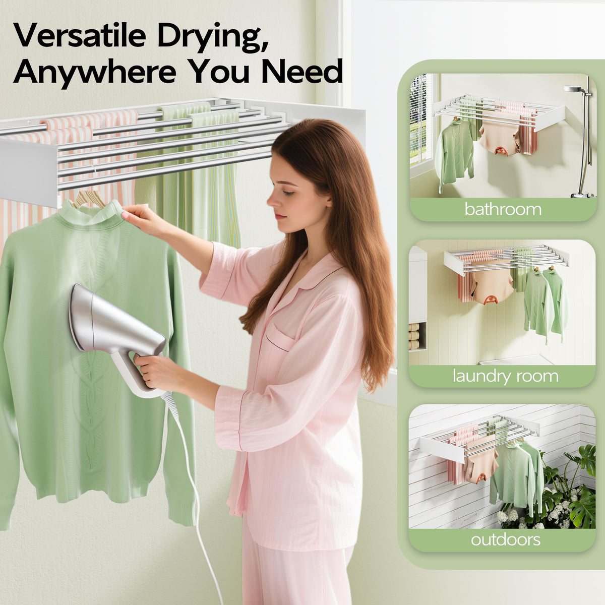 Vikaqi installation template included for easy, secure wall mounting