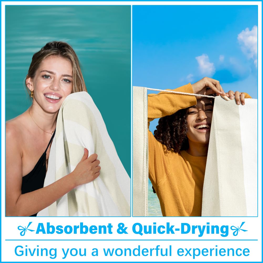 Vikumond lightweight portable towel blanket folds compactly for travel.