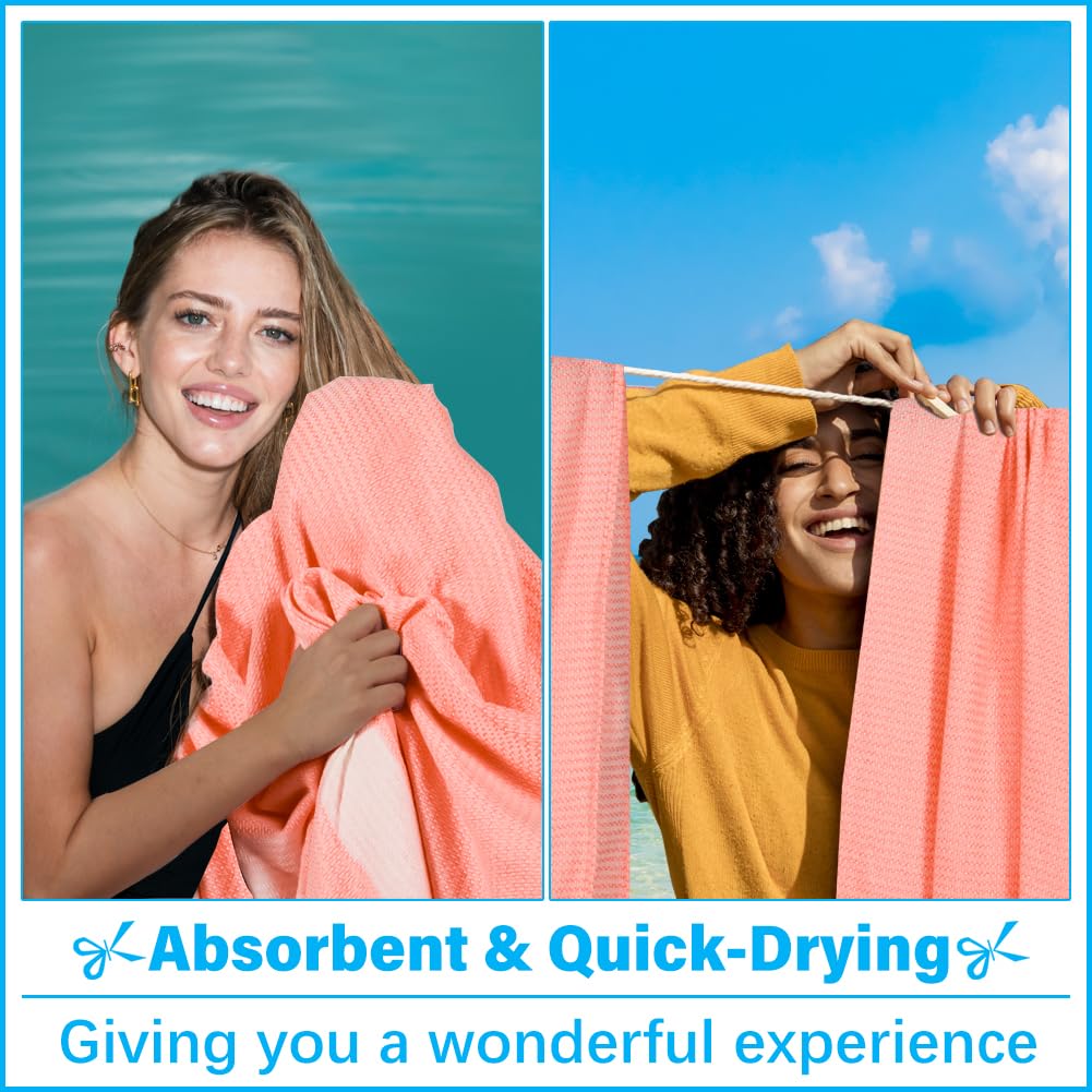 Vikumond lightweight and portable towel folds compactly for travel.