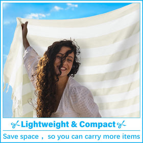 Vikumond quick-dry absorbent towel blanket dries fast after swimming.
