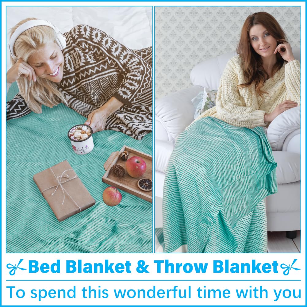 Vikumond soft giftable beach towel blanket in teal