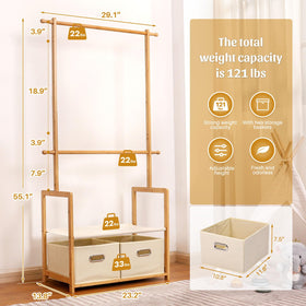 Vilaxing rack supports up to 121 lbs of clothing and toys.
