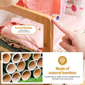 Vilaxing rack PU-finished bamboo surface is easy to clean.