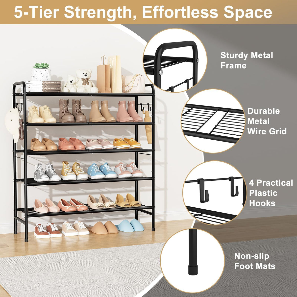 VILICK heel rails maximize vertical space for heels