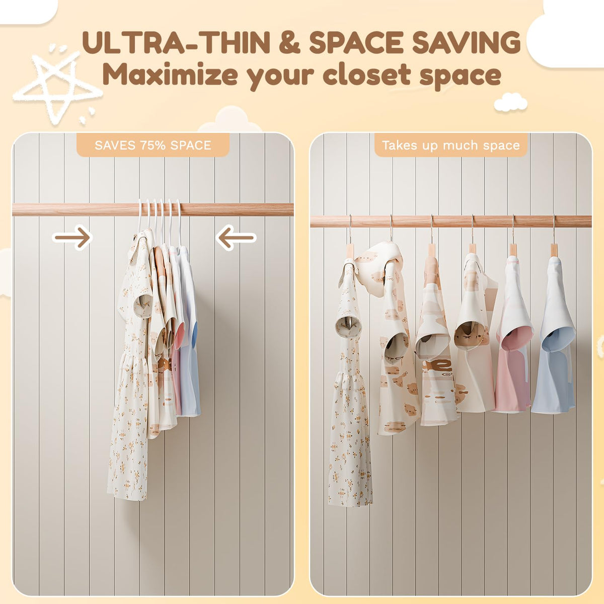 VILICK wide-notched grooves secure halter skirts and vests firmly.