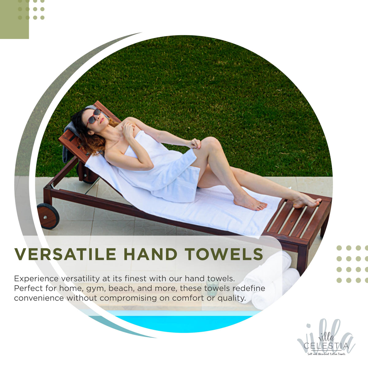 Villa Celestia washcloths face-cleansing highlights gentle, absorbent fabric ideal for daily routines.