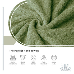 Villa Celestia washcloths folded-clean demonstrates compact storage and quick-drying performance.