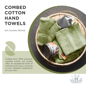 Villa Celestia washcloths packaging-box shows premium set ready for hotel and spa use.