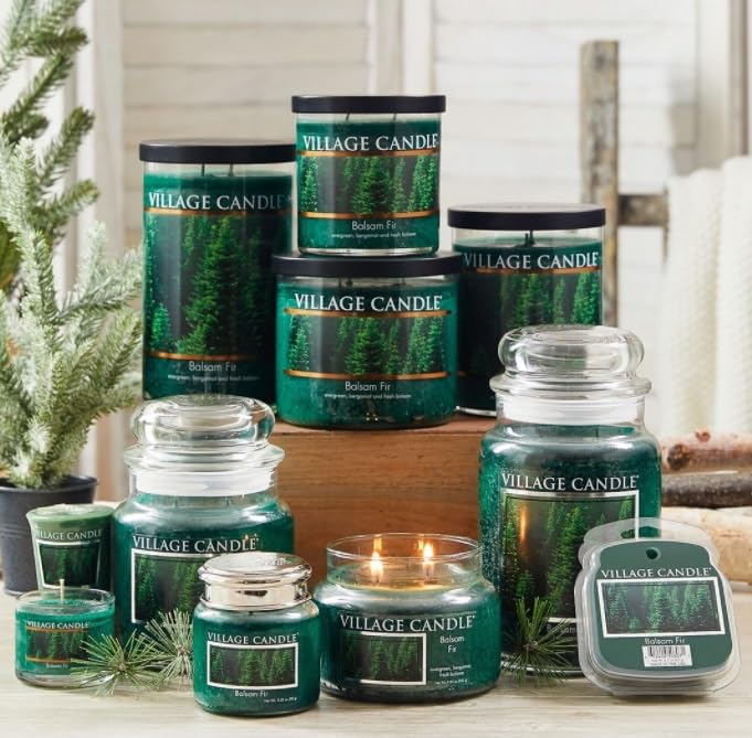 Village Candle dual-wick technology for cleaner burn and even scent