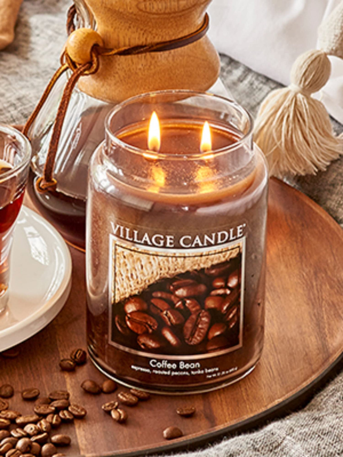 Village Candle made in USA, Wells, Maine, supporting skilled craft and quality.