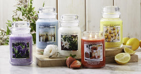 Village Candle Rain full burn time preview showing steady, enduring aroma.