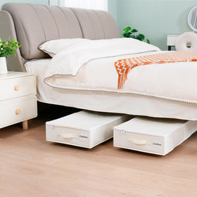Vincona 3-pack under-bed storage for clothes and shoes in compact spaces.