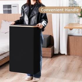 Vincona Slim Laundry Basket made with waterproof Oxford fabric for durability.