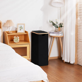 Vincona Slim Laundry Basket side view shows its compact footprint.