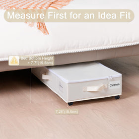 Vincona large-capacity container fits bulky items like blankets or shoes neatly.