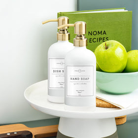 Vine Creations versatile setup for kitchen and bath soap options