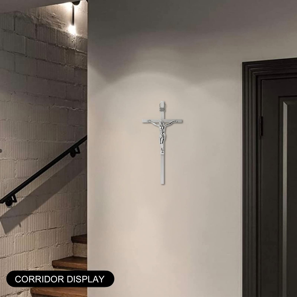 VINETEN cross wall decor silver finish complements contemporary home interiors