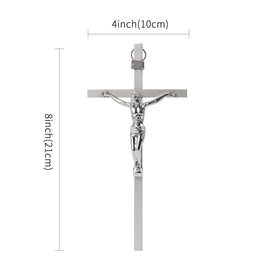 VINETEN crucifix close-up in silver highlights fine craftsmanship