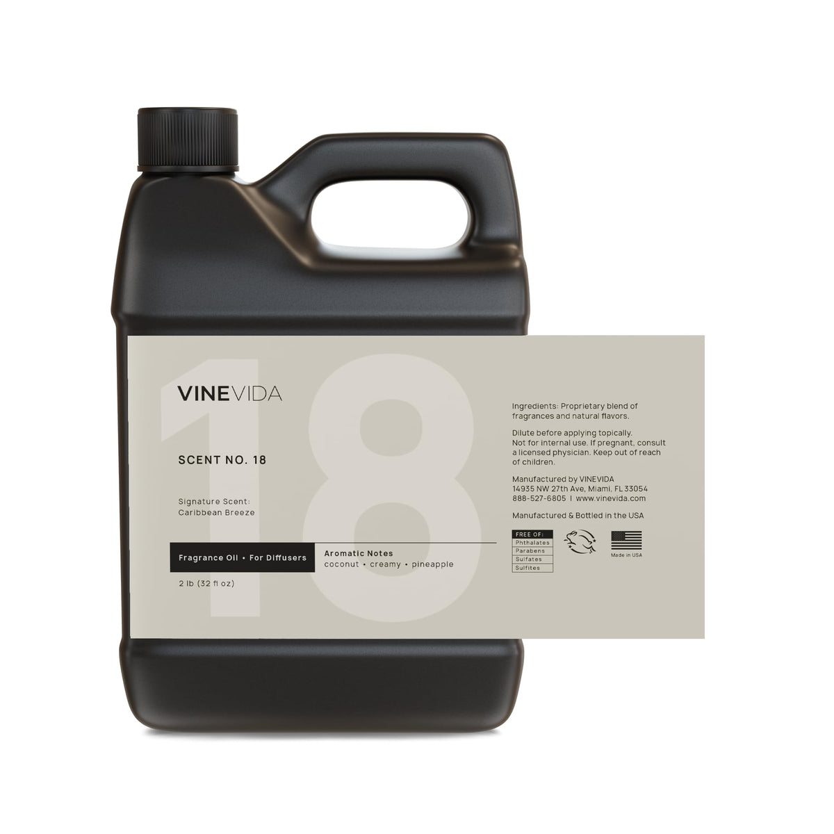 VINEVIDA Caribbean Breeze diffuser setup in a bright living space for fresh ambience.