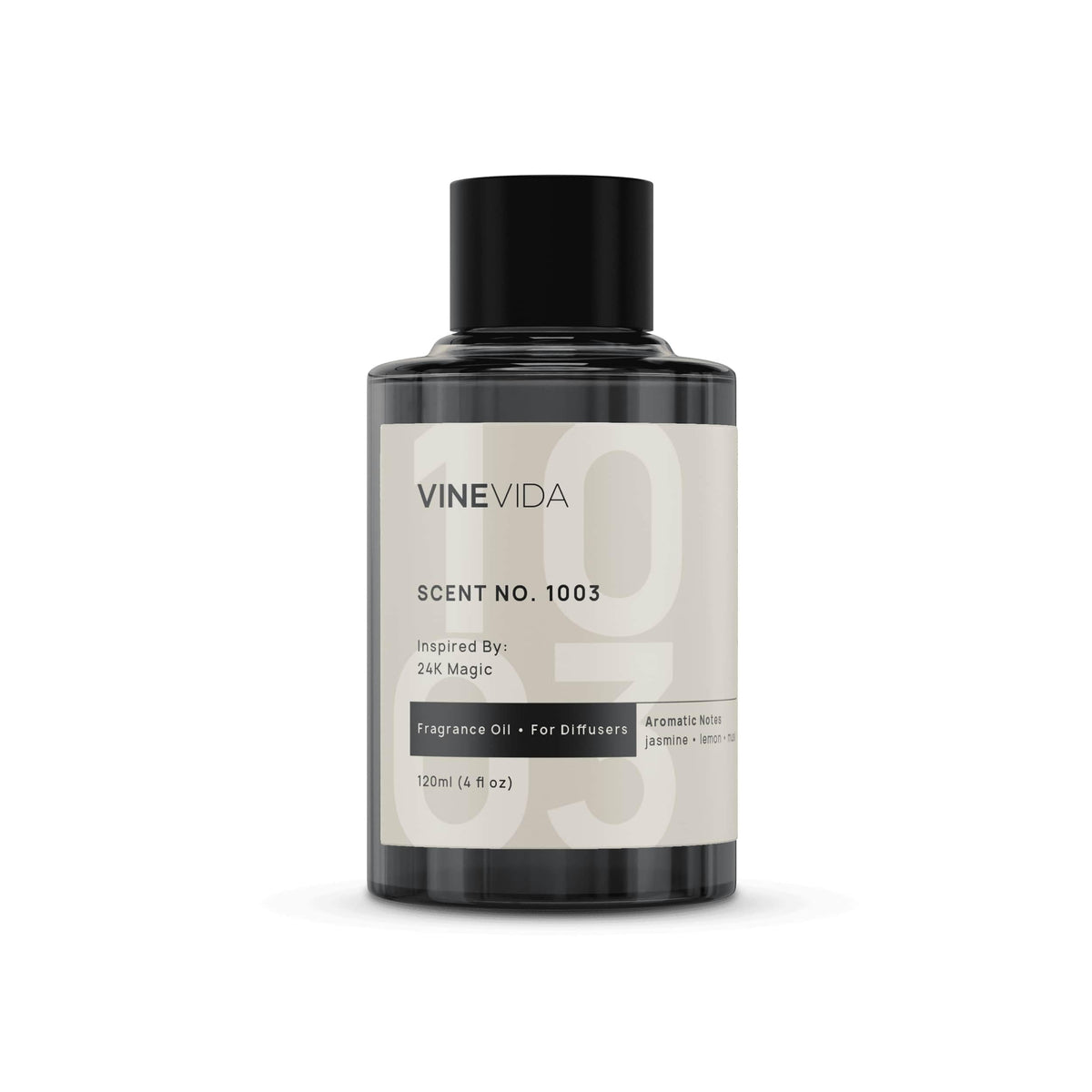 VINEVIDA No.1003 diffuser oil bottle in 4oz size for long-lasting fragrance.