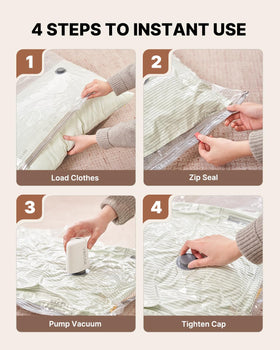VINTAR clear bag window lets you identify items at a glance.