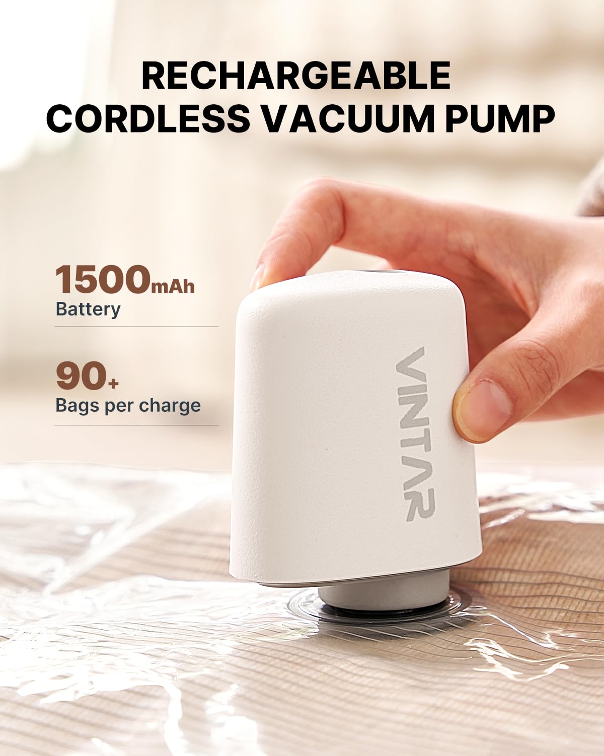 VINTAR 80 percent space saver bags compactly reduce bulky items