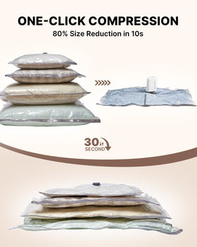VINTAR compact set demonstrates up to 80% space reduction in luggage.