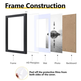 VIOLABBEY 11x14 frame set hanging-ready design for vertical or horizontal layouts