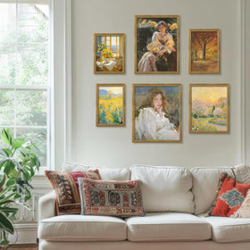 VIOLABBEY frame on wall enhances living room or study décor.