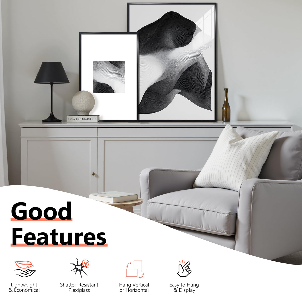 Violabbey 18x24 frame set 5 packaging ensures safe delivery.