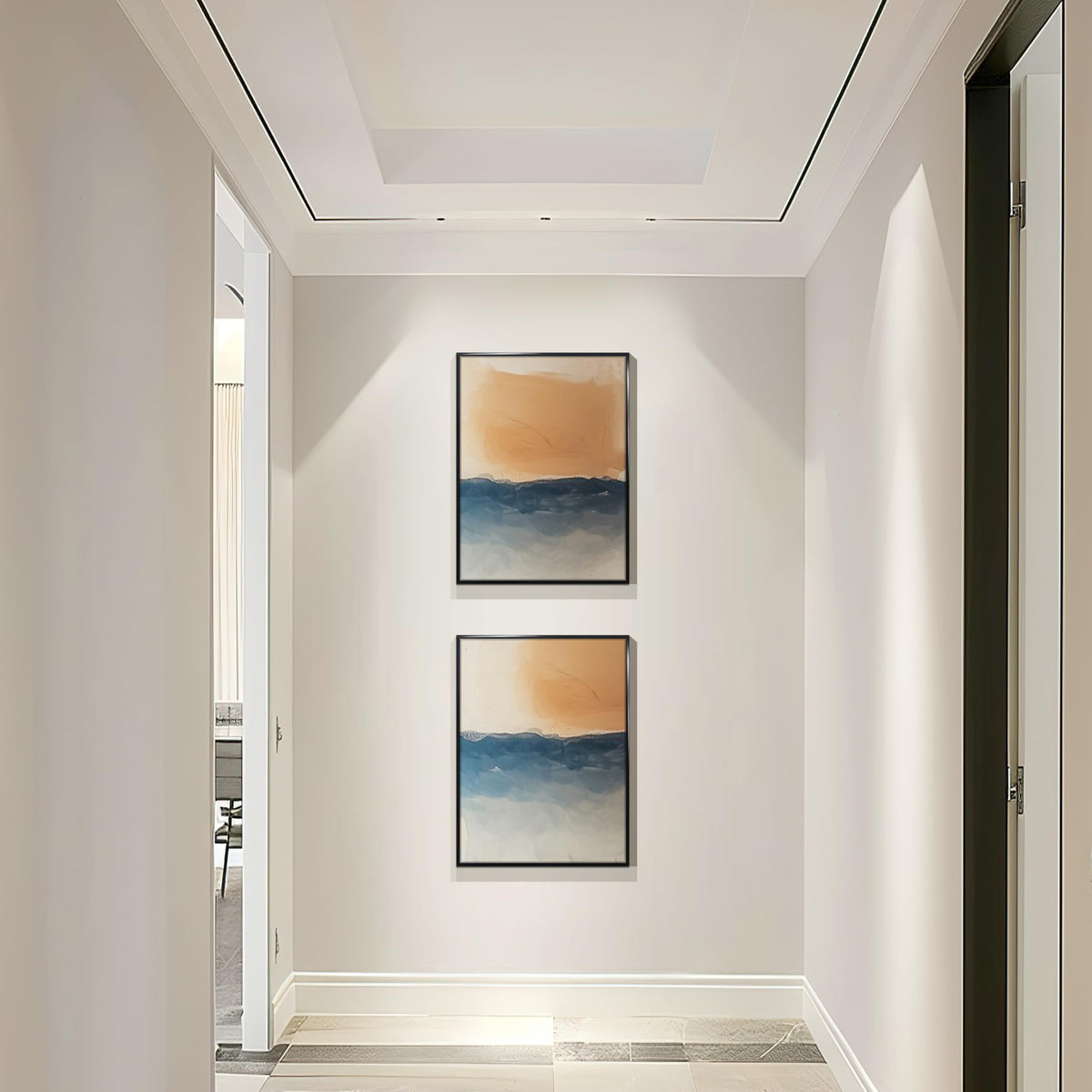 Violabbey 18x24 frame set 5 vertical wall mounting option.
